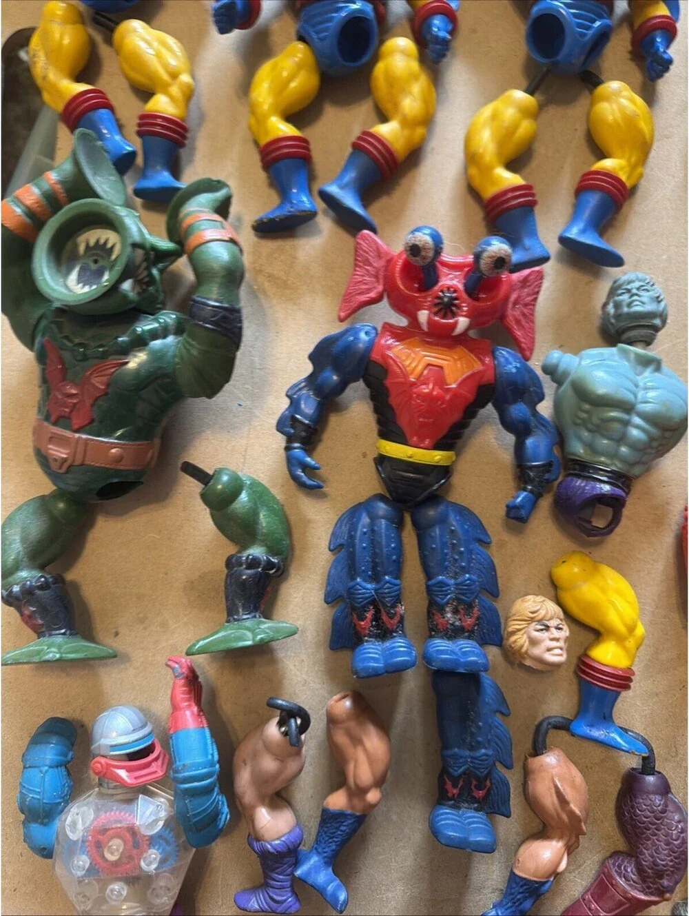 Vintage Masters of the Universe MOTU 80’s Figures Parts Massive Legs Lot
